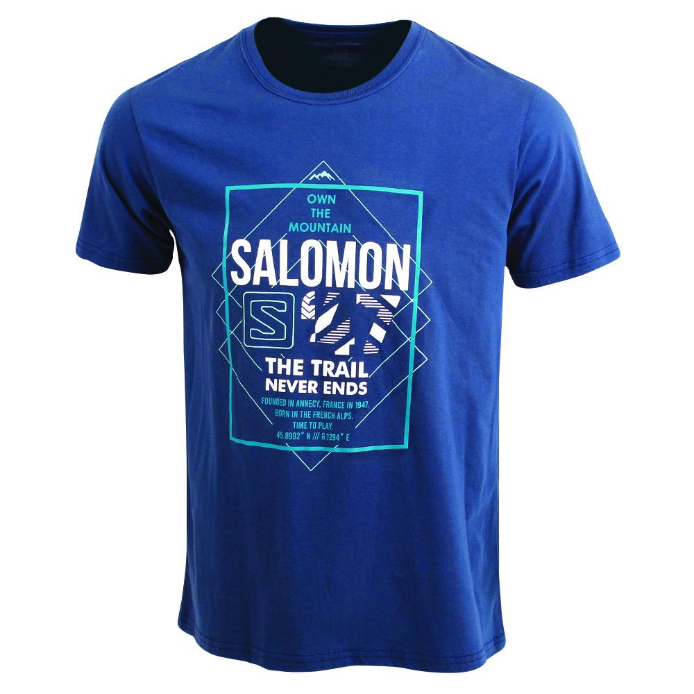 Salomon FORT SS M Camisetas Hombre - Oscuro - Colombia (25841-JPIW)